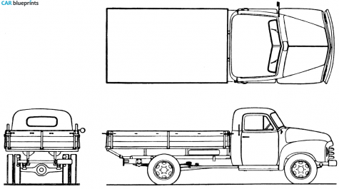 1955 Opel Blitz 175T Truck blueprint